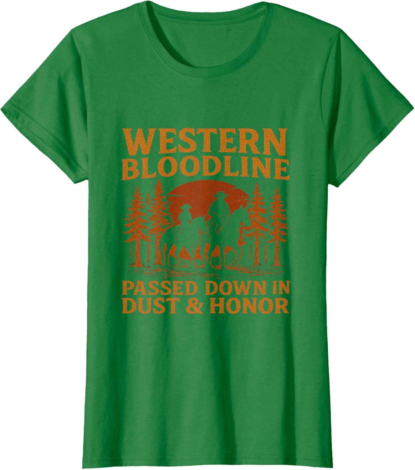 Father Son Cowboy Riding Western Legacy Vintage Tee