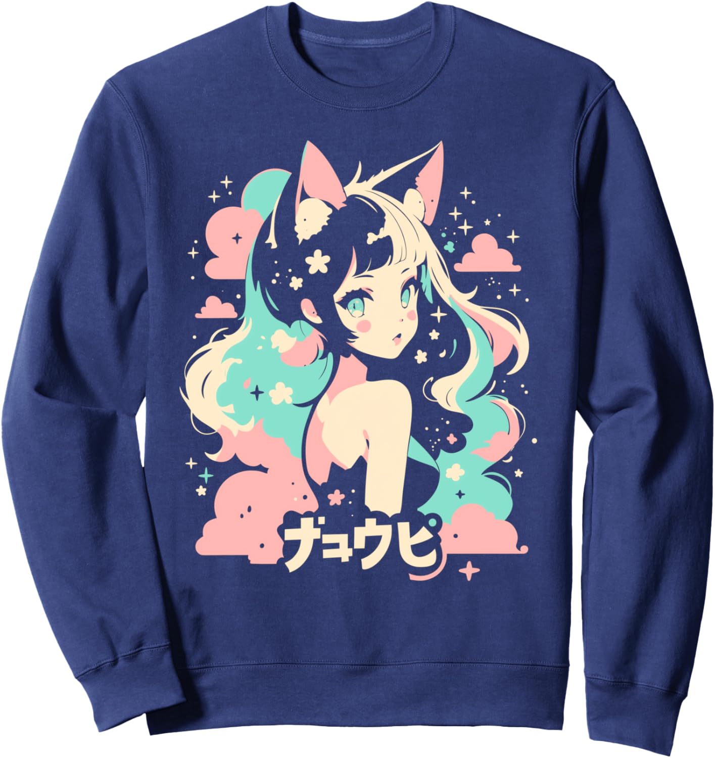 Anime Waifu Cute Anime manga Cat Girl Sweet Retro Japan Sweatshirt