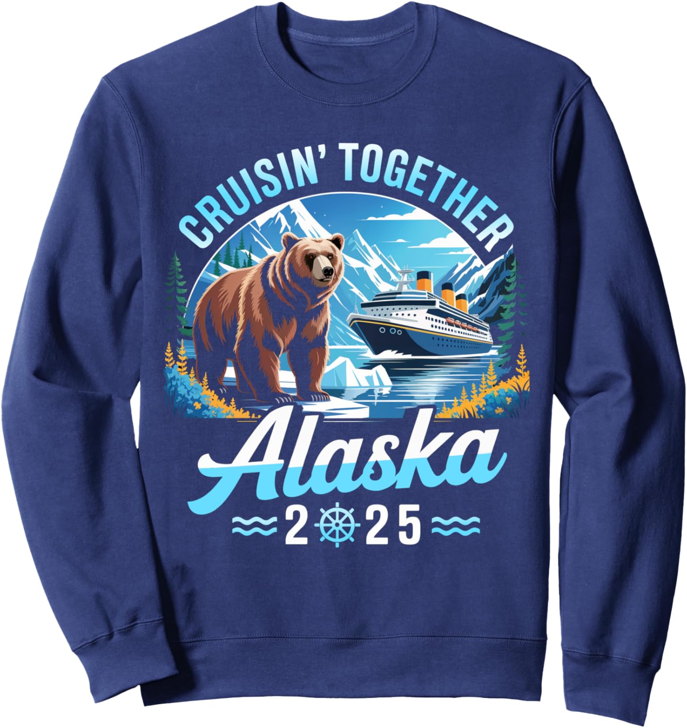 Alaska Cruise 2025 Cruisin Together Family Vacation Matching Sweatshirt
