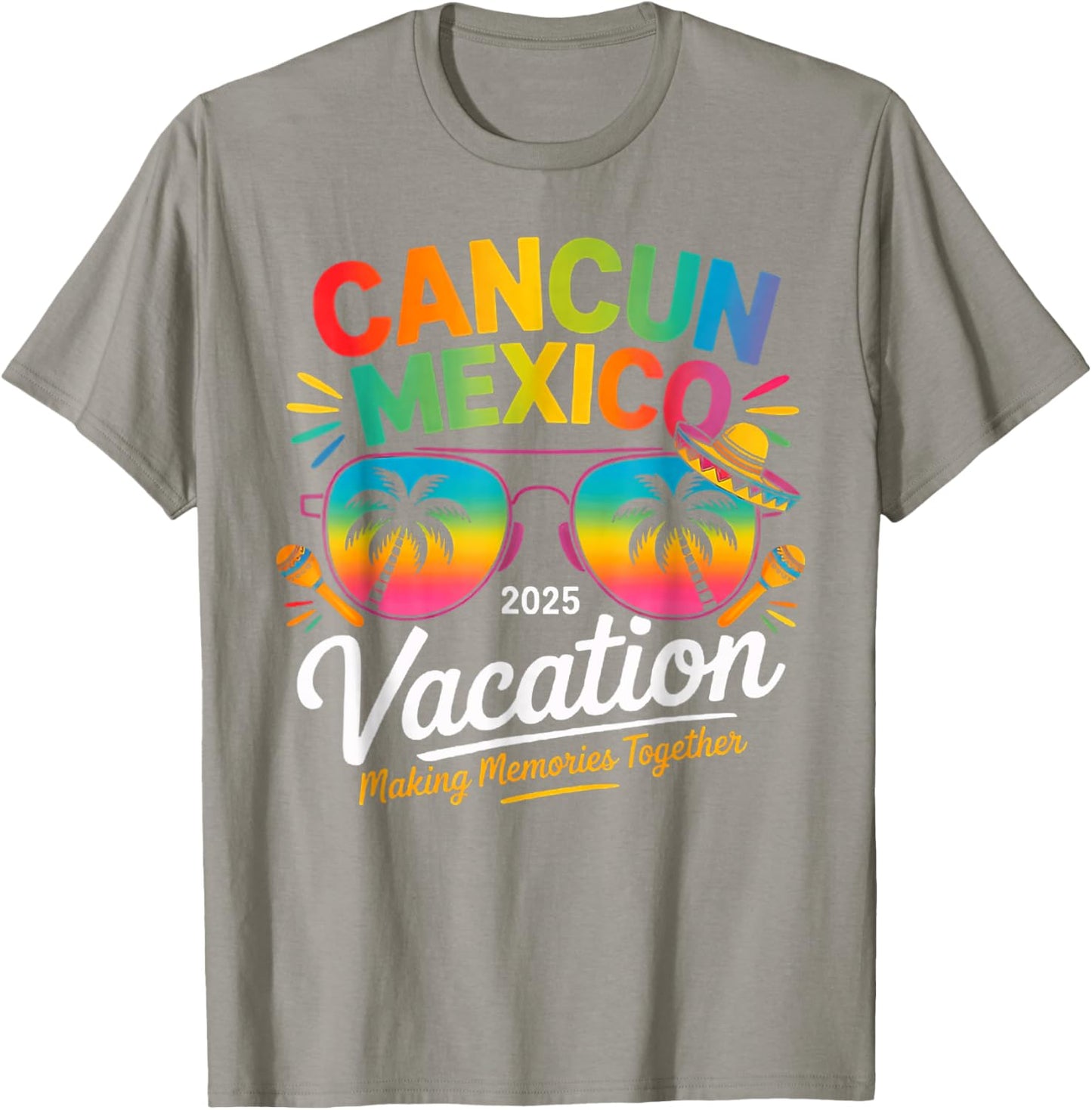 Cancun Mexico Vacation Beach 2025 Trip Group Squad Colorful