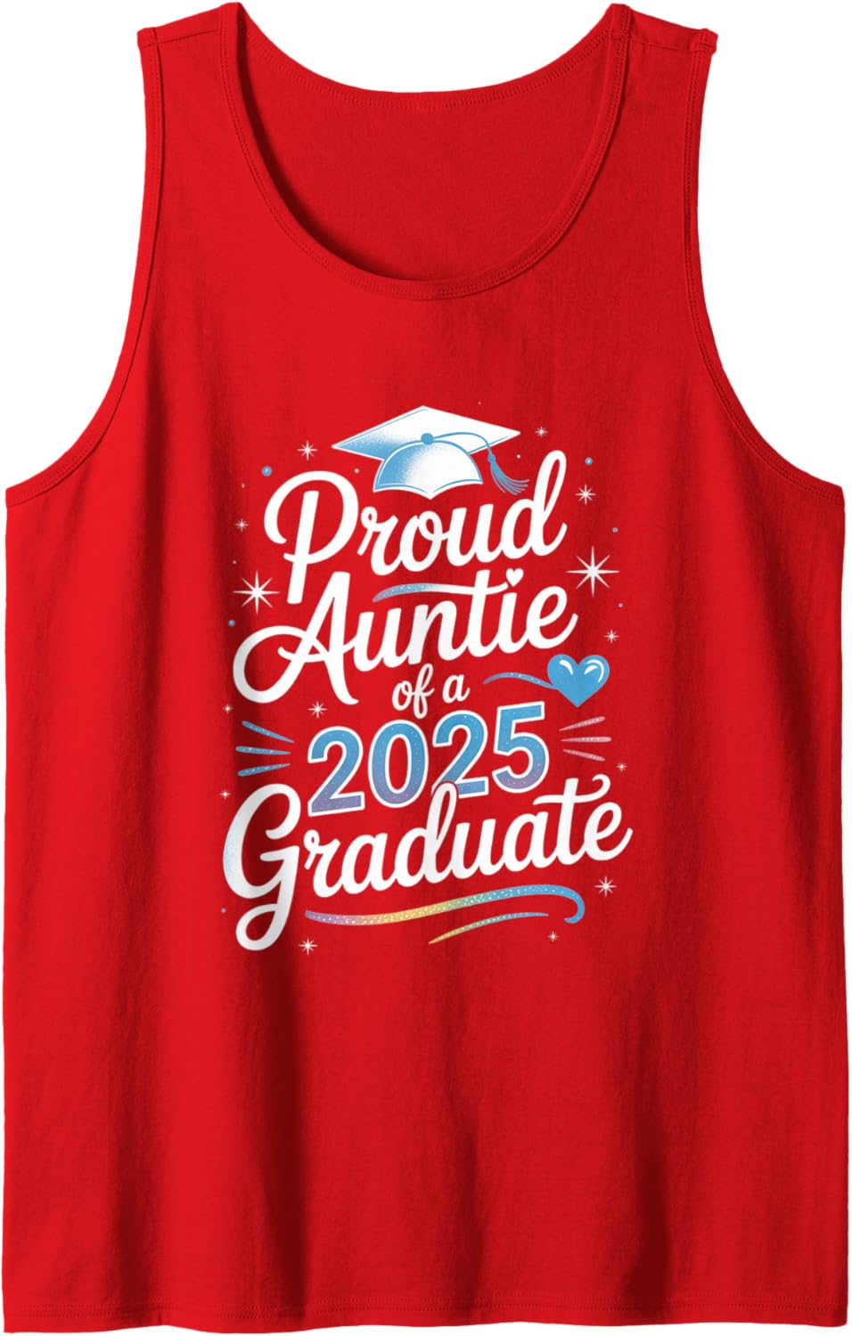 2025 Graduation Proud Aunt Family Celebration Design Tank Top
