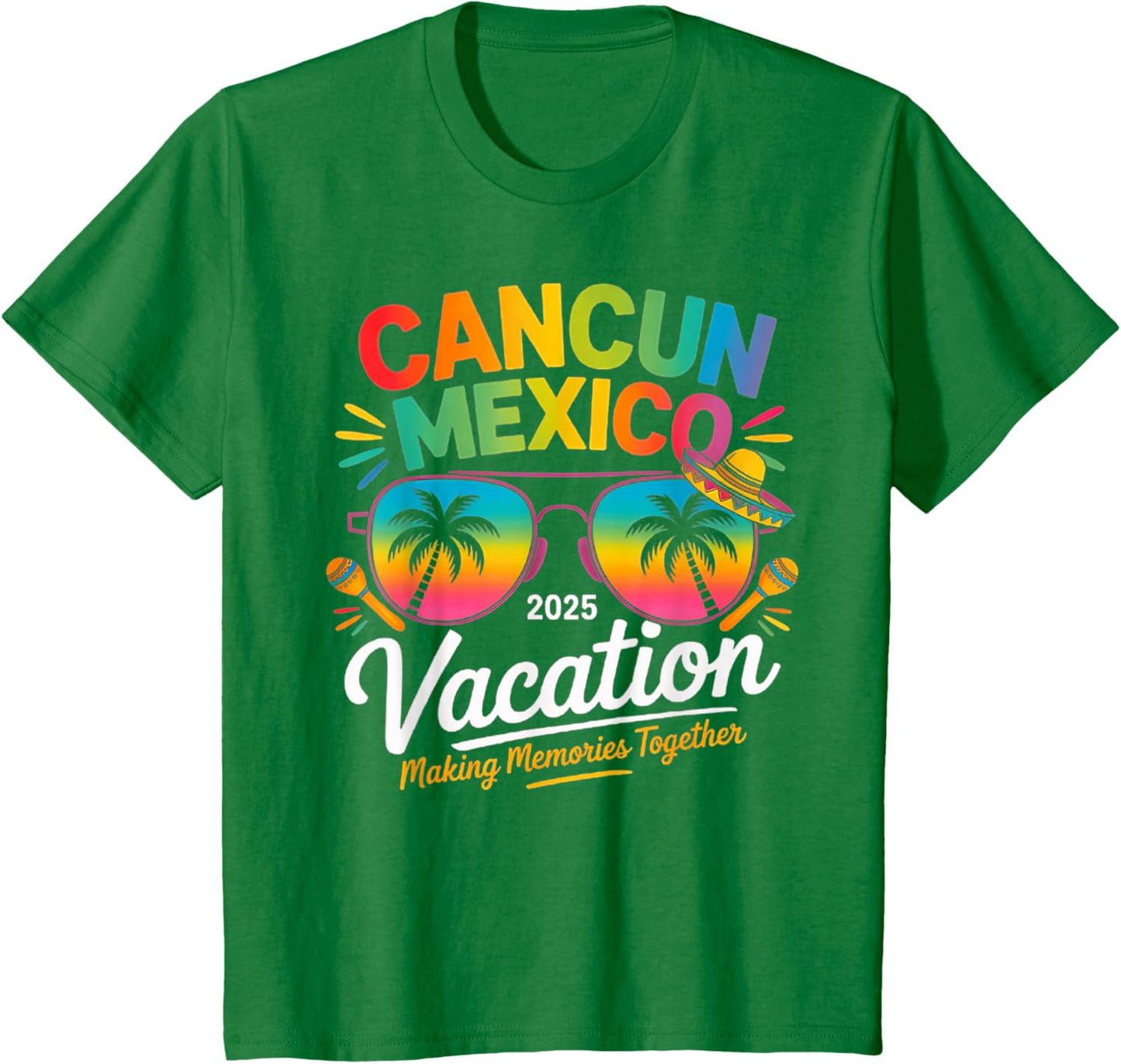 Cancun Mexico Vacation Beach 2025 Trip Group Squad Colorful