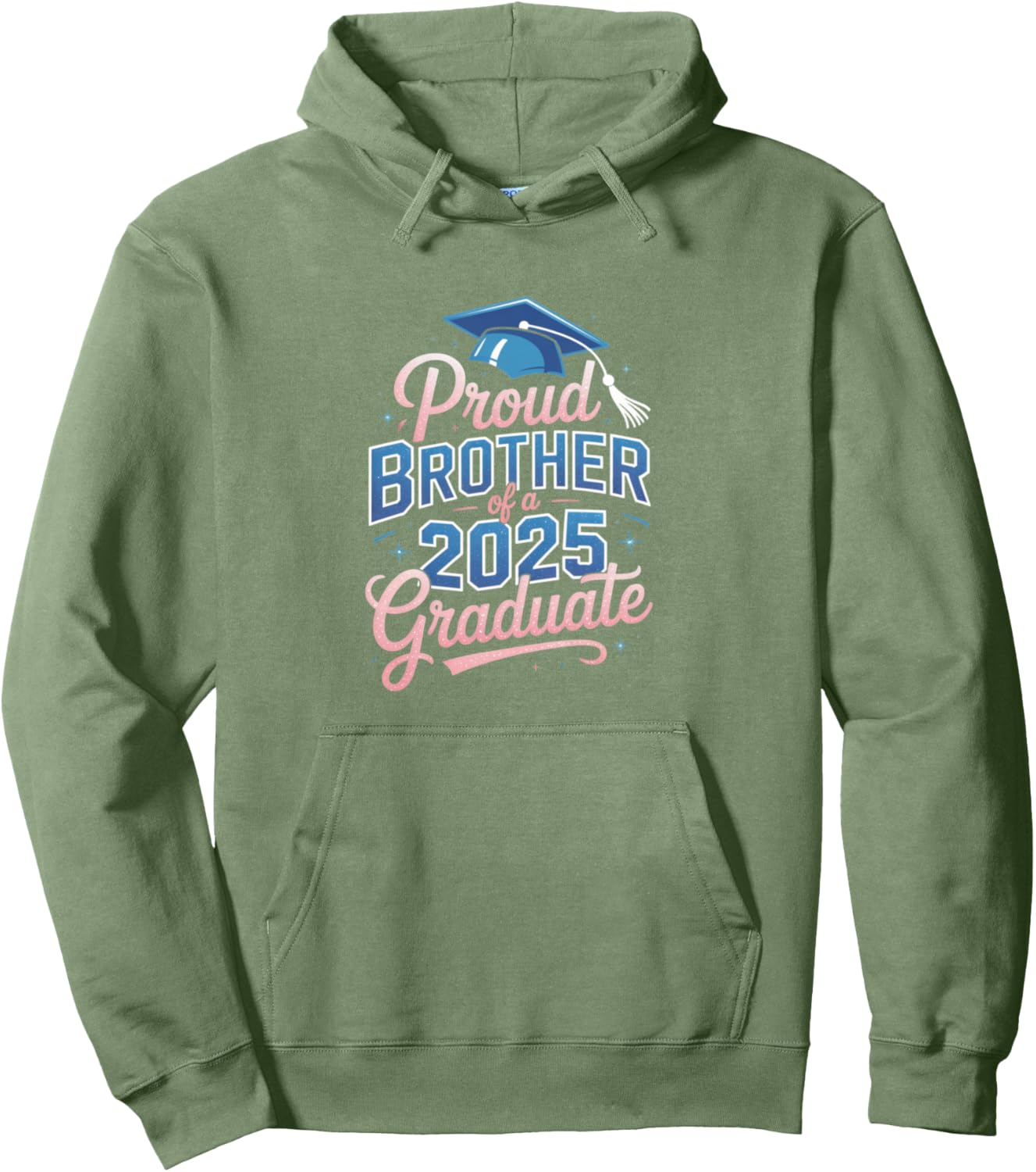 2025 Graduation Proud Brother Supportive Family Art Pullover Hoodie