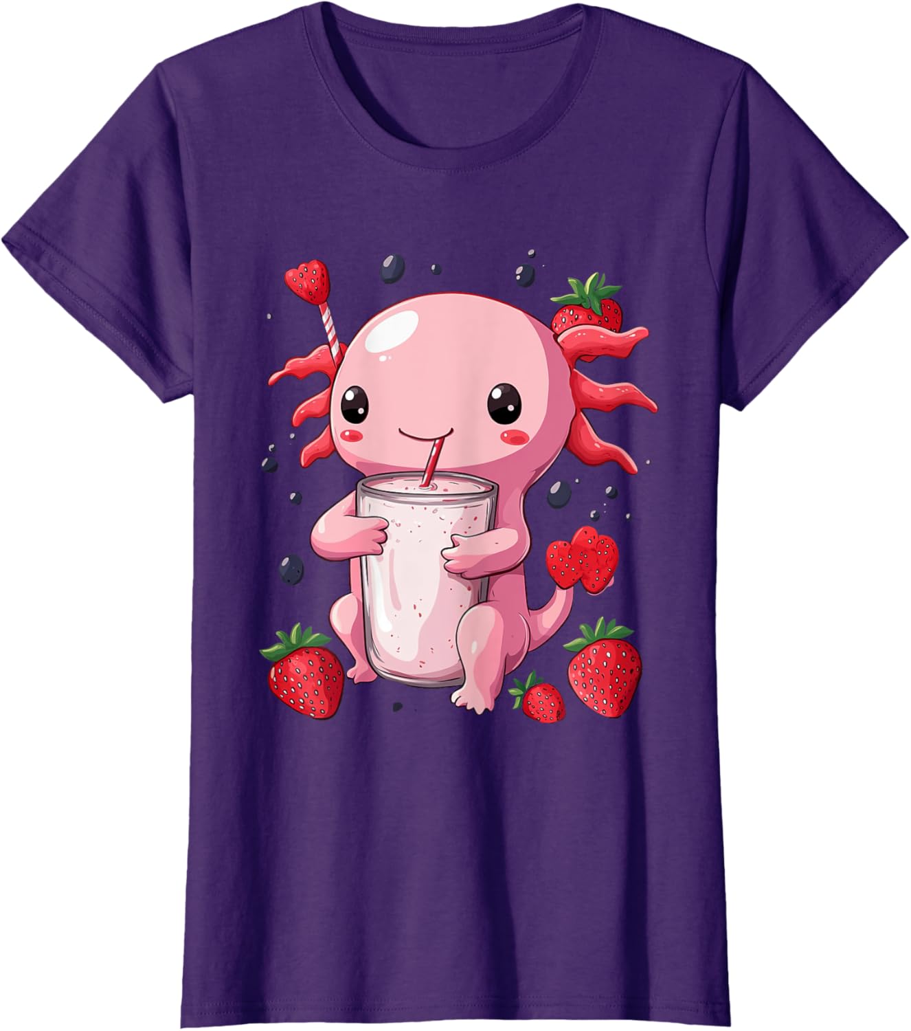 cute axolotl drinks bubble tea bubbletea anime kawaii