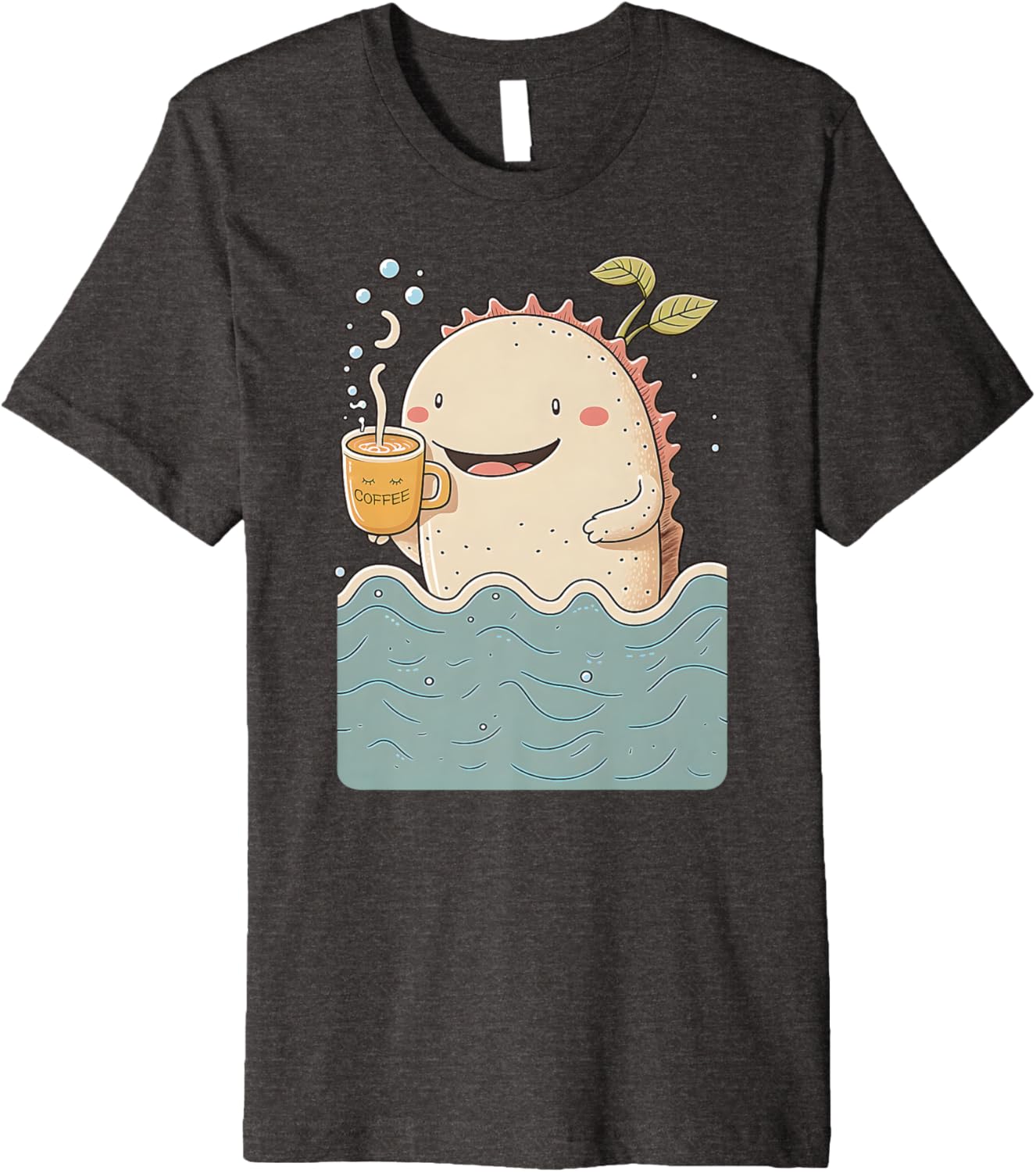 Axolotl & Coffee Kawaii Anime Funny Sea & Coffee Lovers Premium