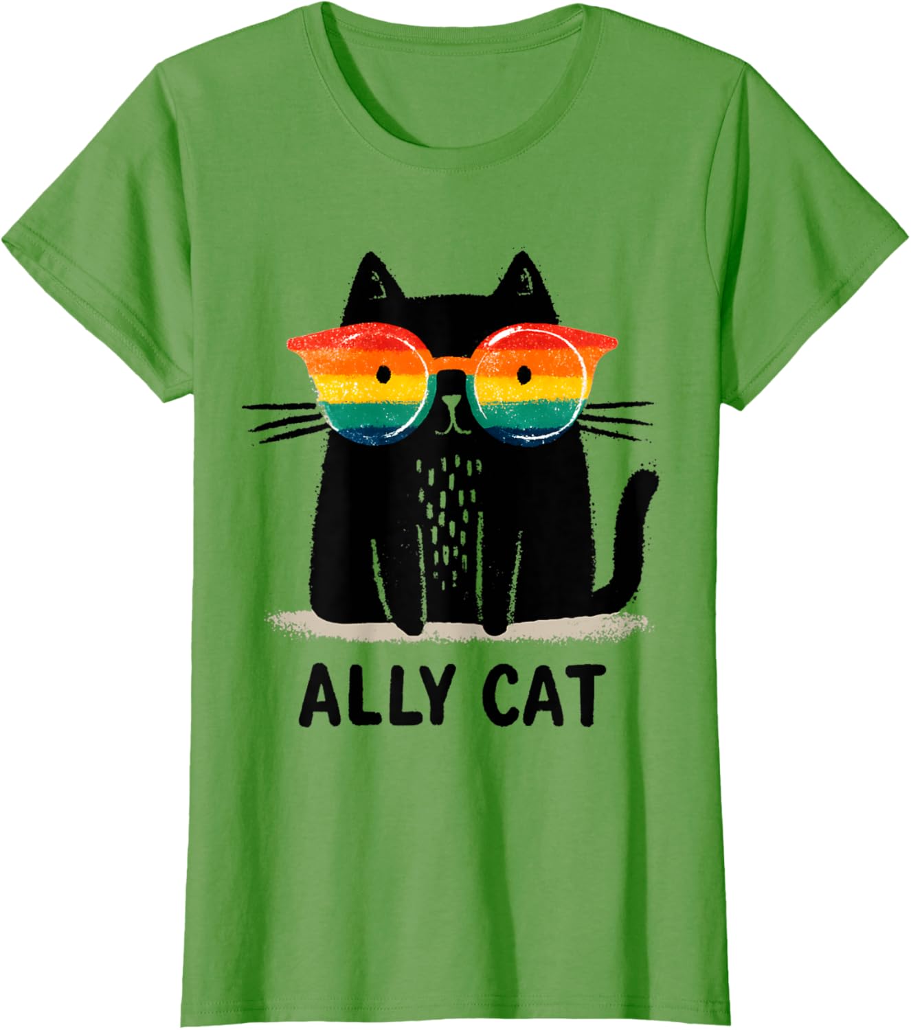 Ally Cat LGBT Gay Pride Month 2025 Rainbow Equal Rights
