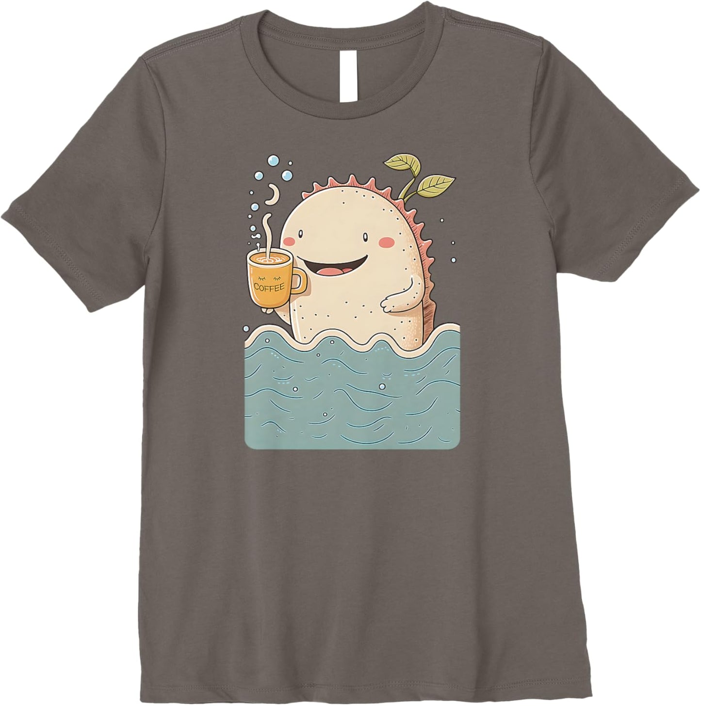 Axolotl & Coffee Kawaii Anime Funny Sea & Coffee Lovers Premium