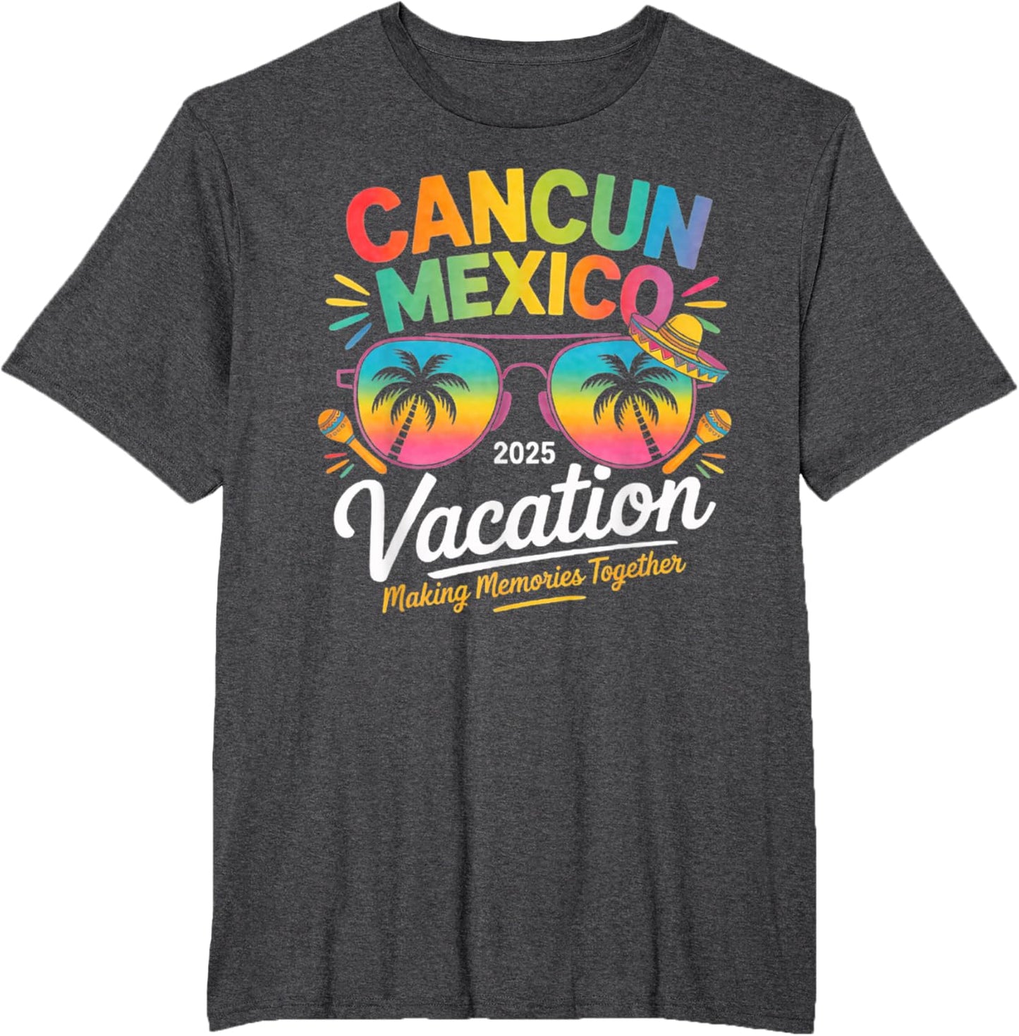 Cancun Mexico Vacation Beach 2025 Trip Group Squad Colorful