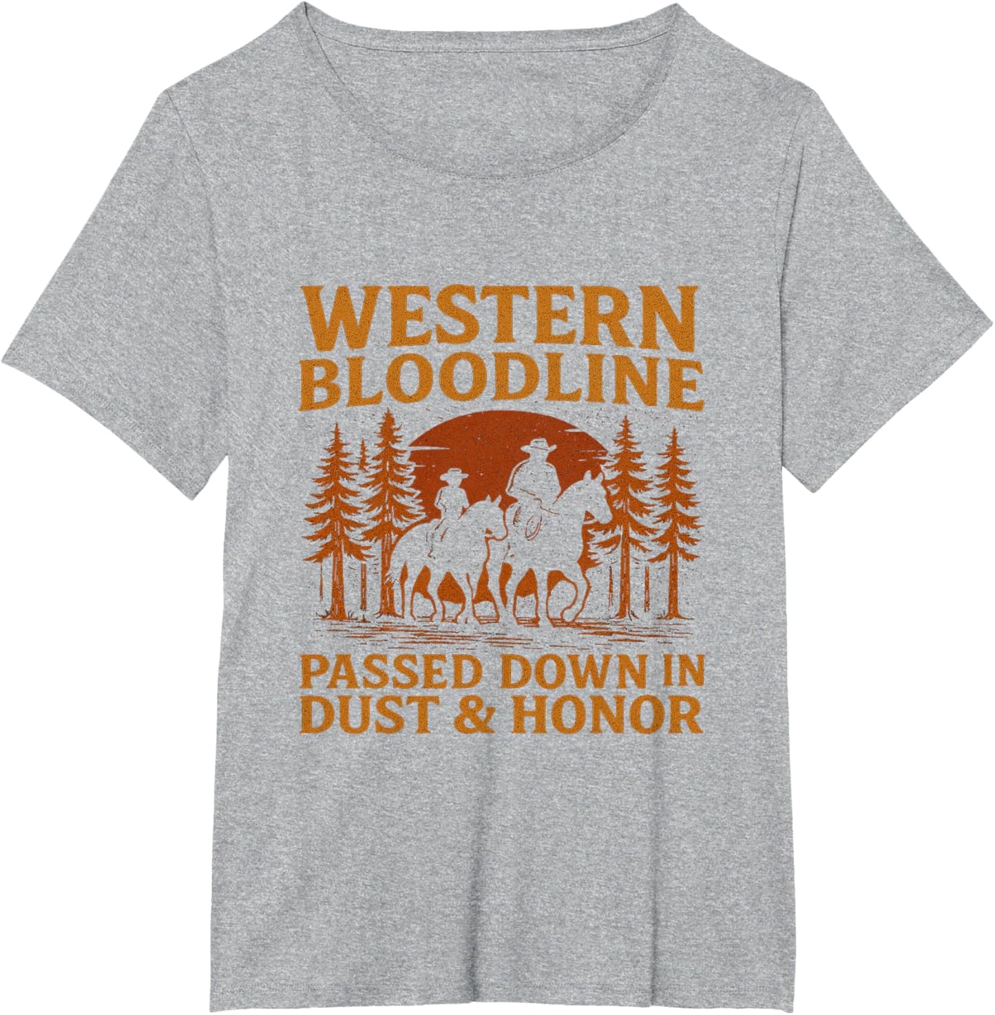 Father Son Cowboy Riding Western Legacy Vintage Tee