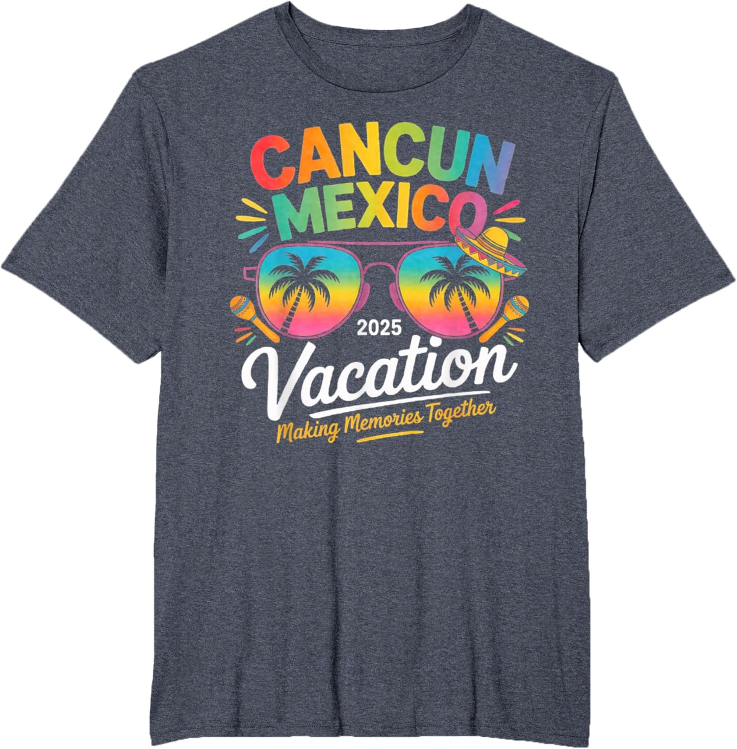 Cancun Mexico Vacation Beach 2025 Trip Group Squad Colorful