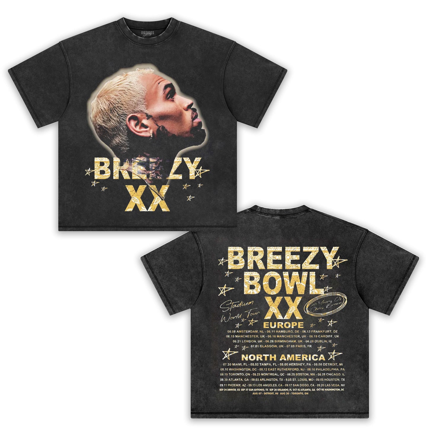 CHRIS BROWN 2025 TOUR TEE