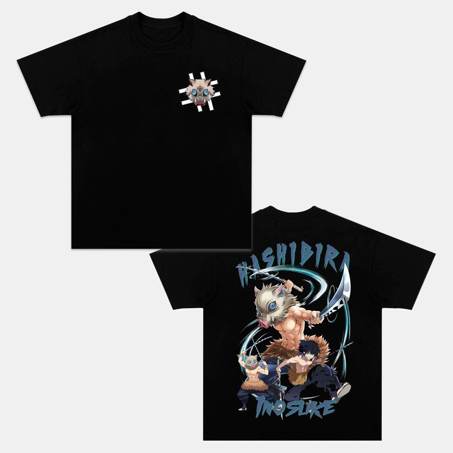 HASHIBIRA INOSUKE UNISEX ANIME INSPIRED VINTAGE T-SHIRT丨DEMON SLAYER Style001