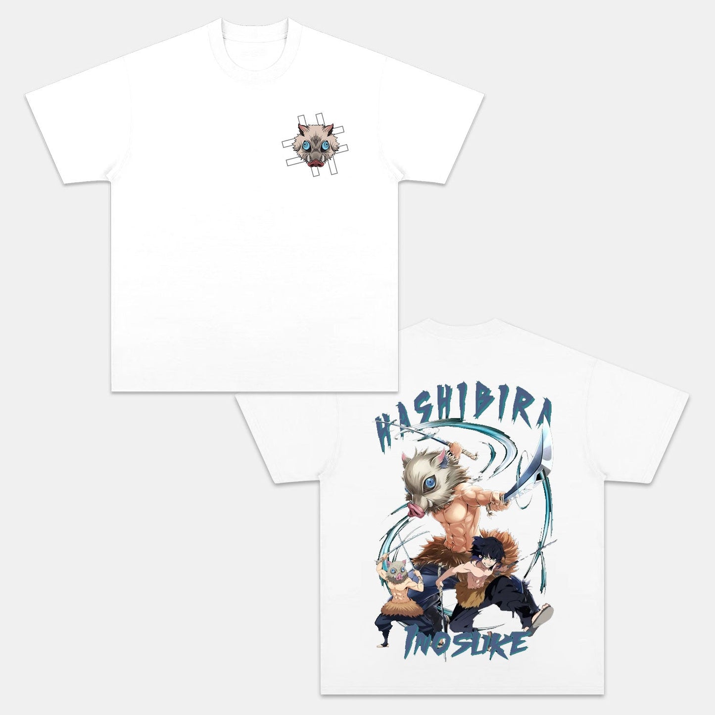 HASHIBIRA INOSUKE UNISEX ANIME INSPIRED VINTAGE T-SHIRT丨DEMON SLAYER Style001