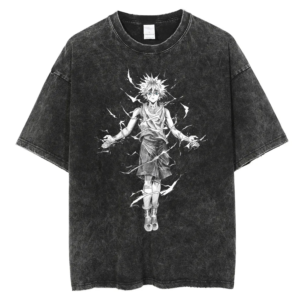 Hunter x Hunter Killua Shirt Vintage Style Anime Shirt