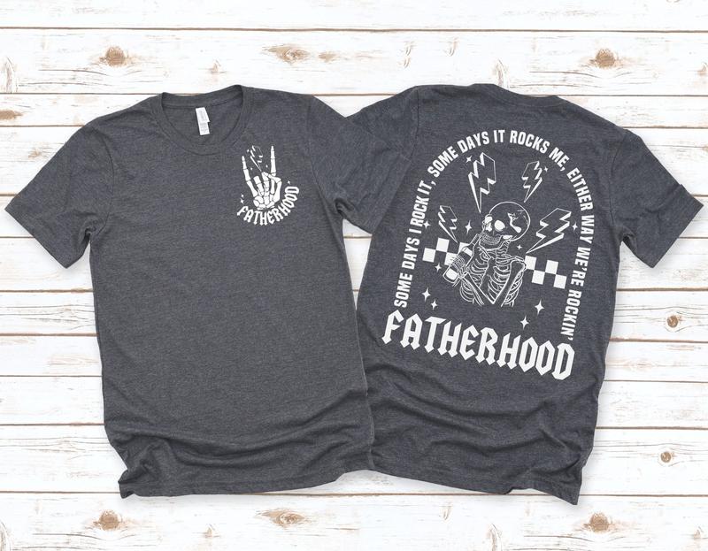 Fatherhood Sometimes I Rock It Sometimes It Rocks Me Shirt Dad Shirt Rocker Dad Gifts Fathers Day Gift Shirt Funny Fatherhood T-shirt TK43GN