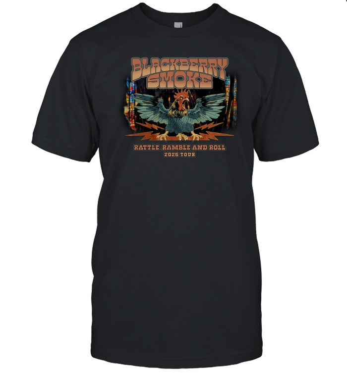 2025 Winter Spring Tour Show Awesome Black Berry Smoke T Shirt