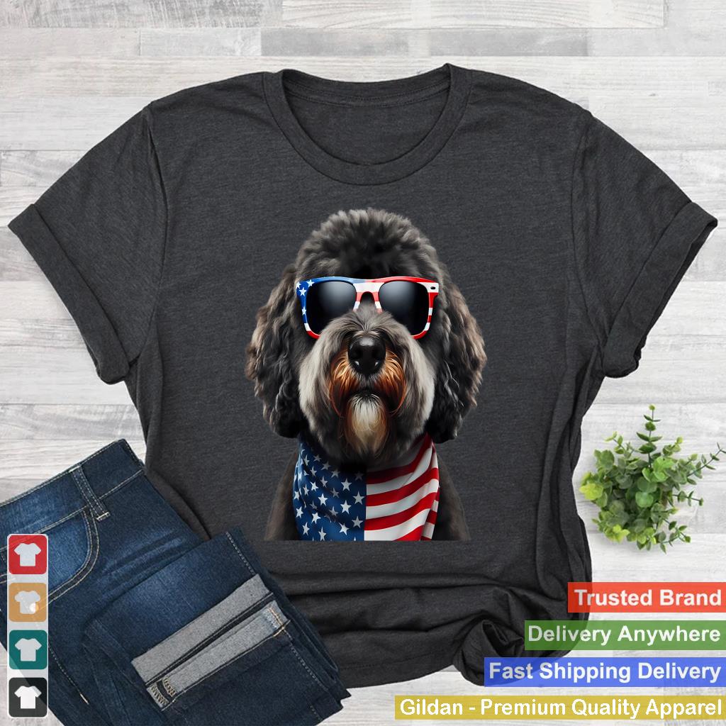 Portuguese Water Dog American 4th Of July Incependence Day T-shirt
