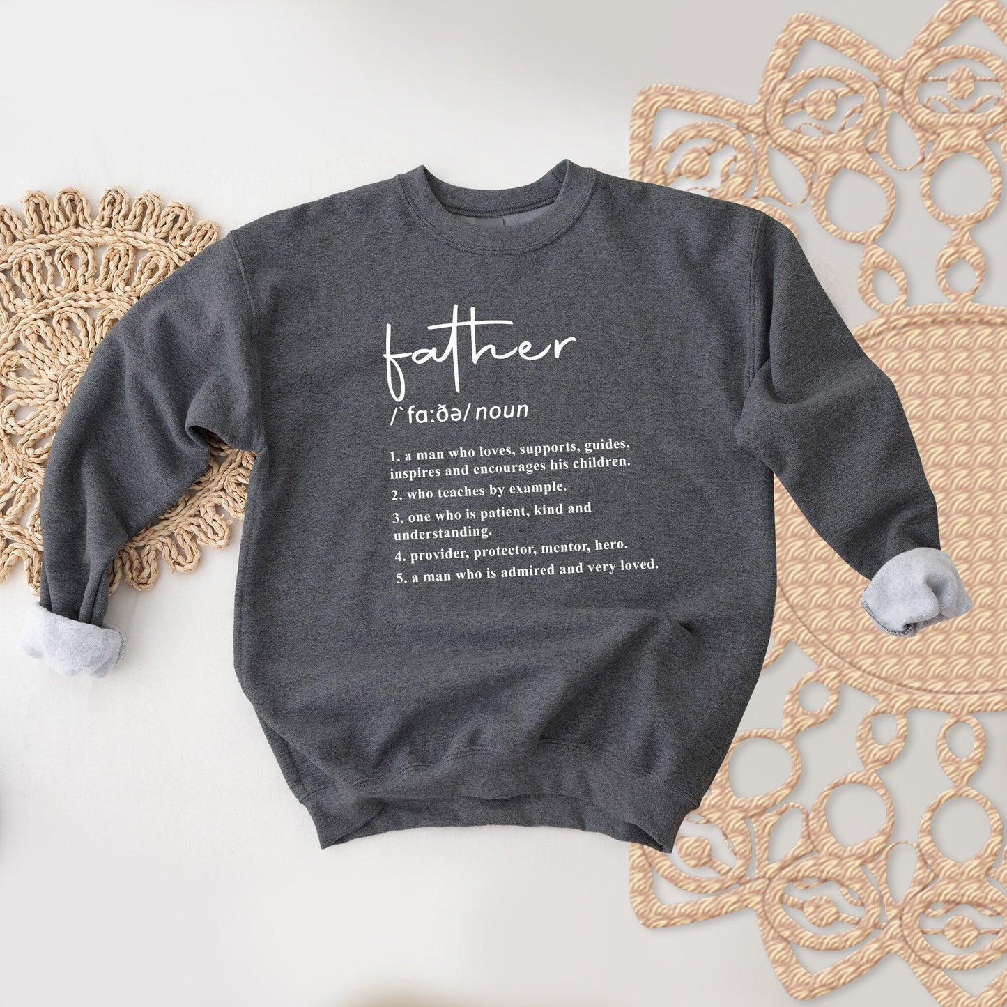 Father Sweatshirt, New Dad Sweatshirt, Super Dad Sweatshirt, Father Son Sweatshirt, Father Est 2022 Gift, Fathers day, Superhero Dad Sweater