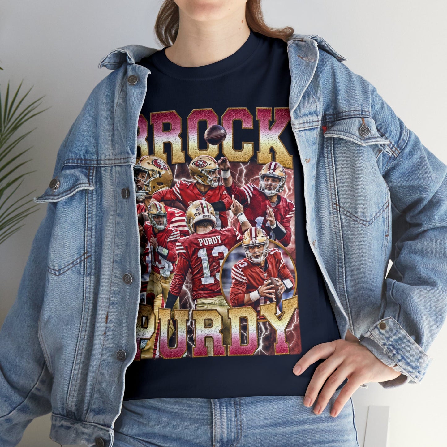 Brock Purdy 90s Vintage Bootleg Style Football TShirt - Brock Purdy Vintage Sport Tee Retro American Football Gifts Tshirt