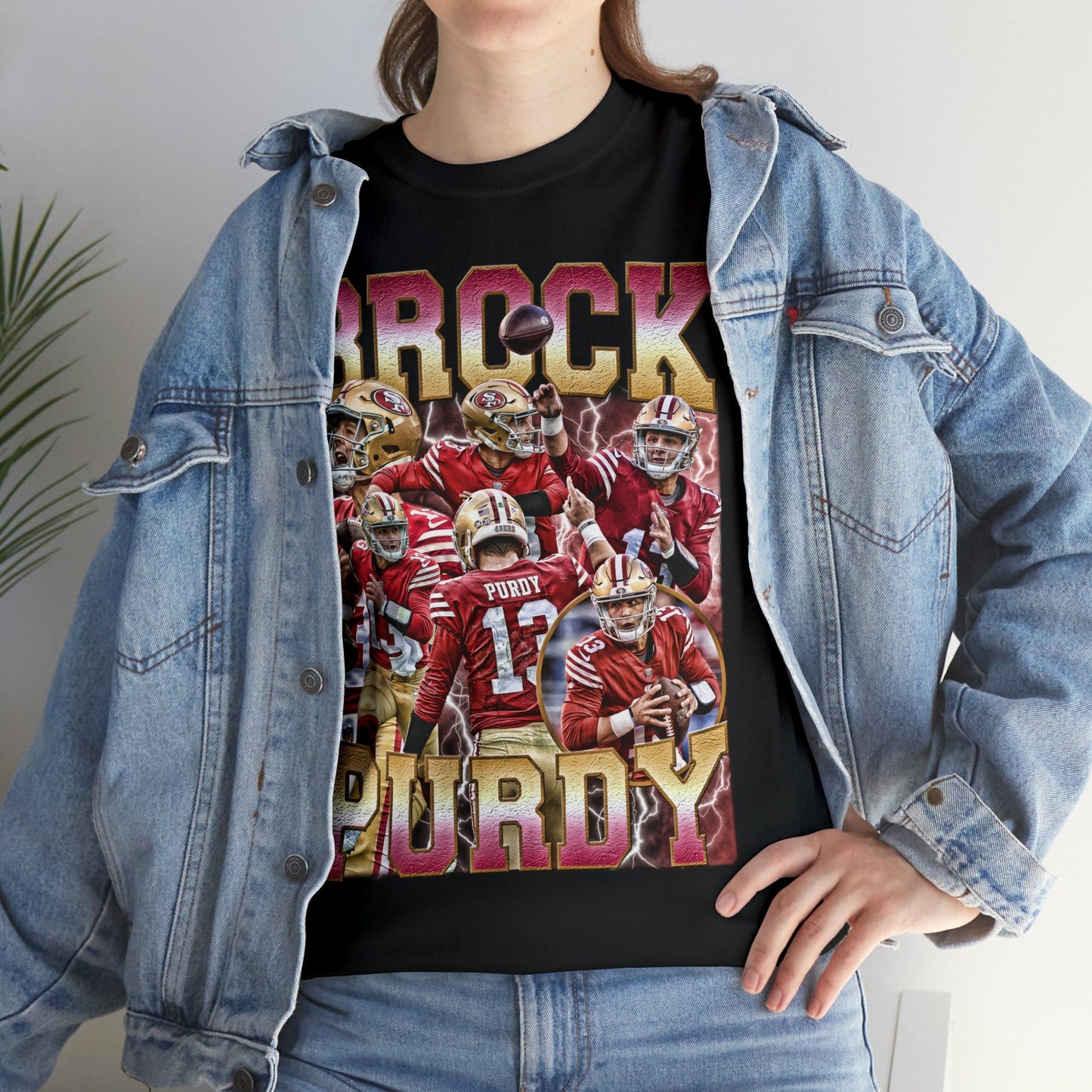 Brock Purdy 90s Vintage Bootleg Style Football TShirt - Brock Purdy Vintage Sport Tee Retro American Football Gifts Tshirt