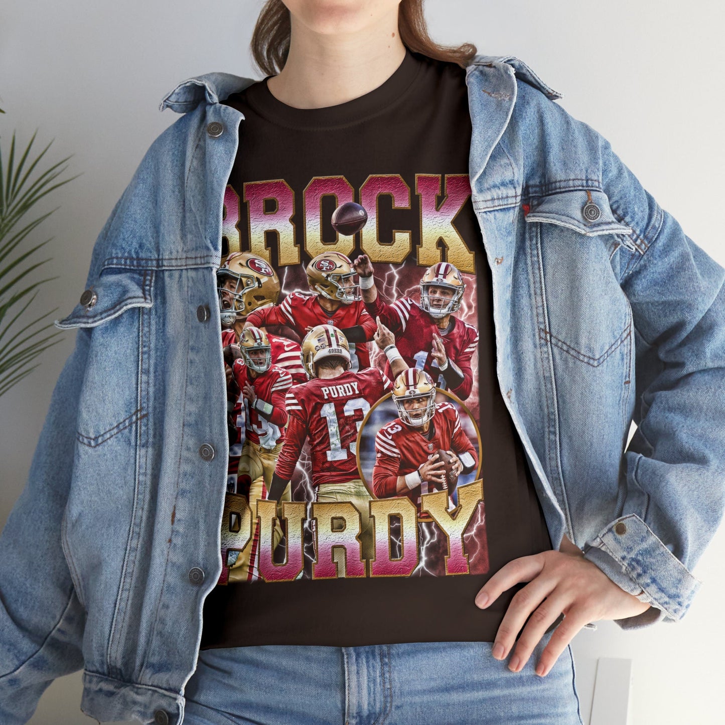 Brock Purdy 90s Vintage Bootleg Style Football TShirt - Brock Purdy Vintage Sport Tee Retro American Football Gifts Tshirt
