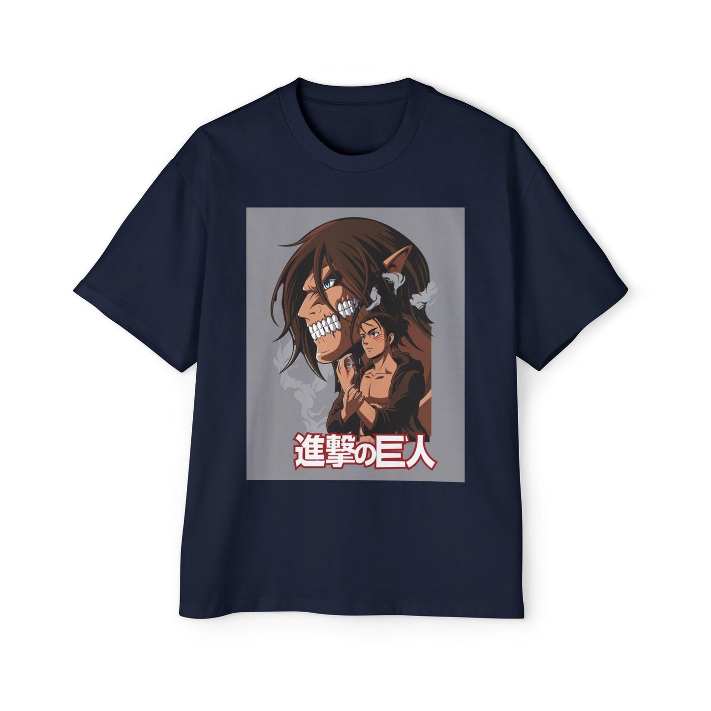 Attack on Titan Anime Men's Heavy Oversized Tee, Attack on Titan Shirt, Anime Tee, Oversized Tshirt, Attack on Titan Gift, Anime Shirt