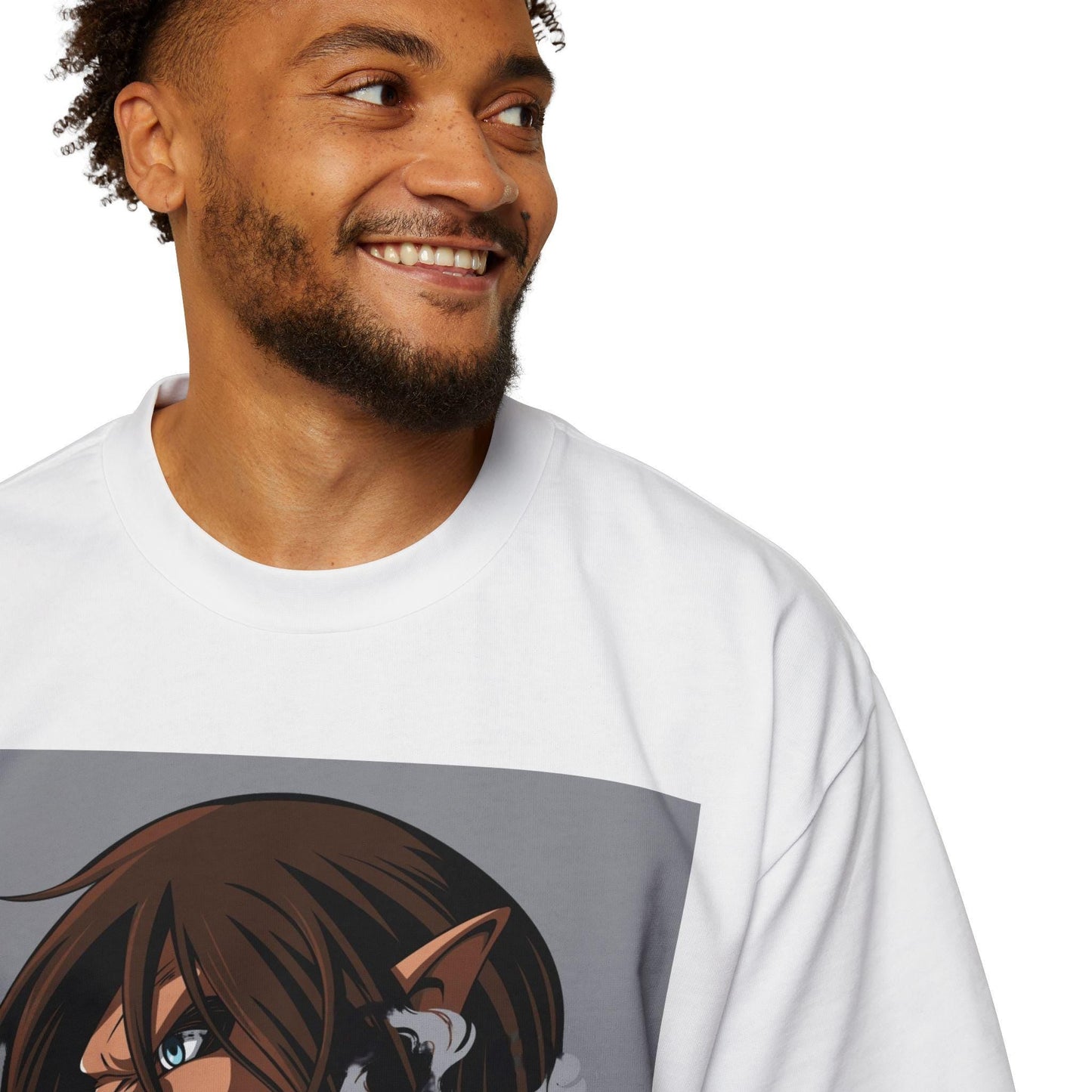 Attack on Titan Anime Men's Heavy Oversized Tee, Attack on Titan Shirt, Anime Tee, Oversized Tshirt, Attack on Titan Gift, Anime Shirt
