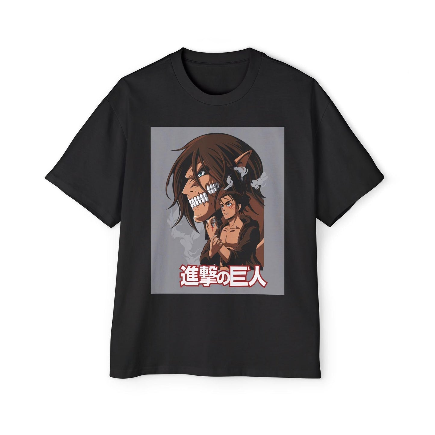 Attack on Titan Anime Men's Heavy Oversized Tee, Attack on Titan Shirt, Anime Tee, Oversized Tshirt, Attack on Titan Gift, Anime Shirt