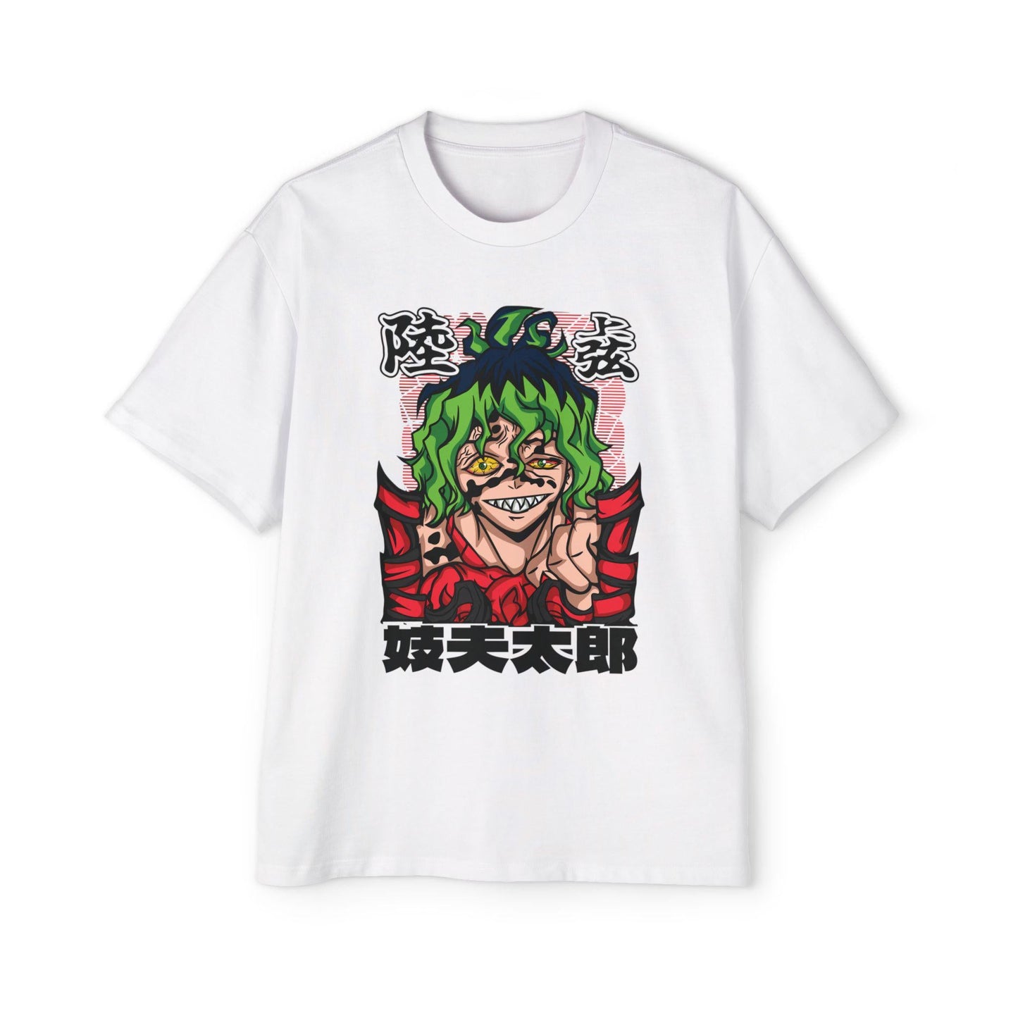 Bold Graphic Tee, Streetwear, Anime Style, Gift for Fans, Casual Wear, Unisex Oversized T-Shirt