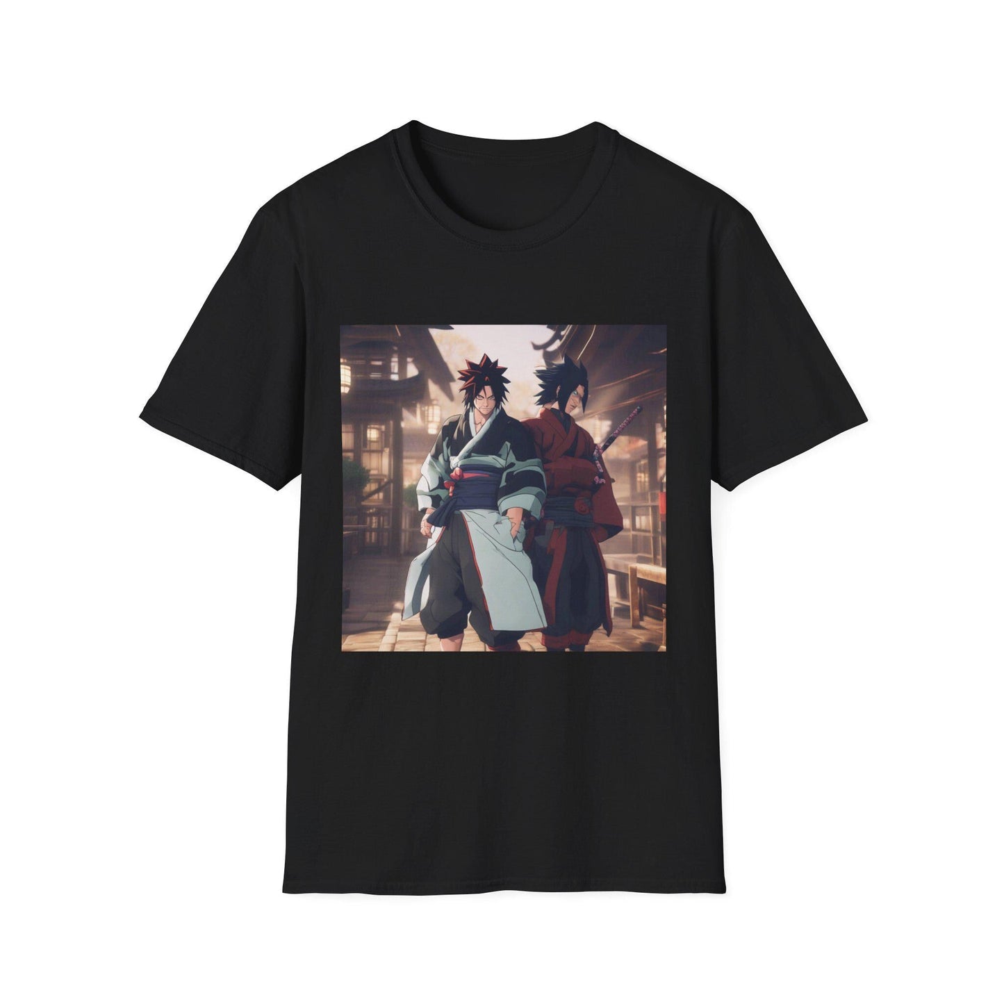 Anime Friends Unisex T-Shirt, Softstyle Tee, Gift for Anime Lovers, Casual Wear, Unique Graphic Shirt