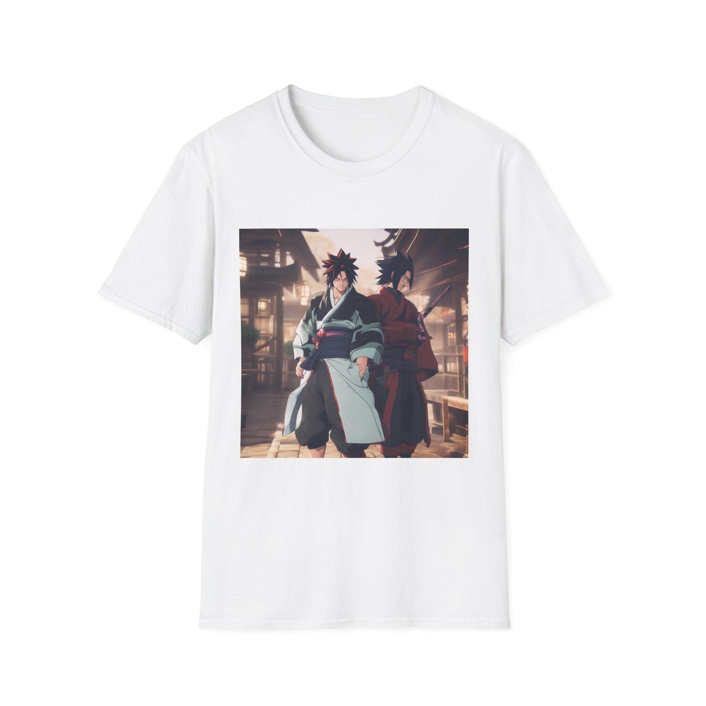 Anime Friends Unisex T-Shirt, Softstyle Tee, Gift for Anime Lovers, Casual Wear, Unique Graphic Shirt