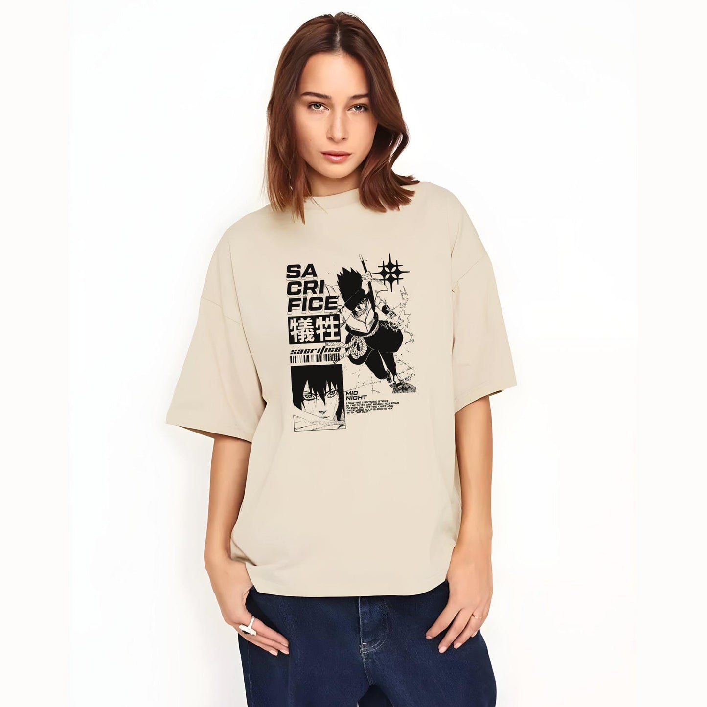 Anime Graphic T-Shirt, Shippuden Ninja Village Shirt, Manga Fan Gift, Sasuke Shirt Uchiha Design Tee, Anime Merch Manga, Comfort Colors