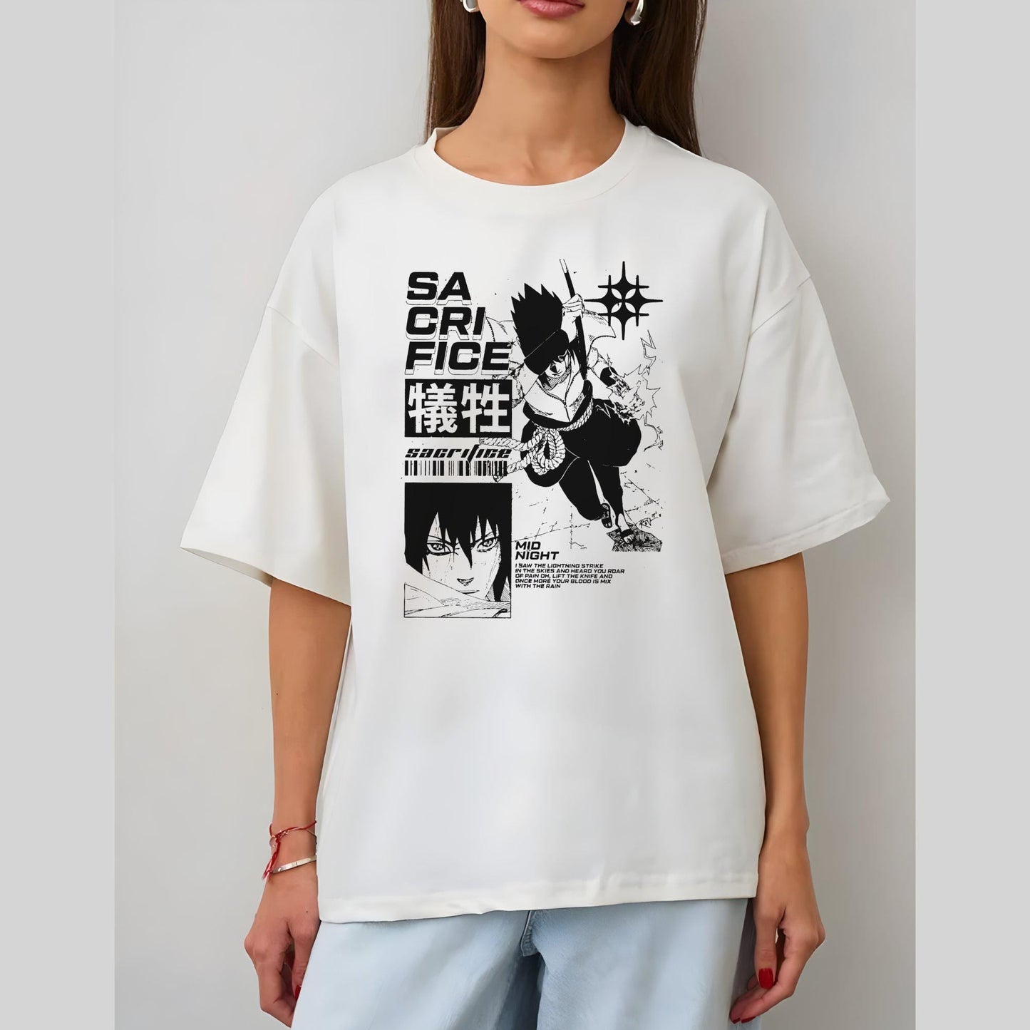 Anime Graphic T-Shirt, Shippuden Ninja Village Shirt, Manga Fan Gift, Sasuke Shirt Uchiha Design Tee, Anime Merch Manga, Comfort Colors