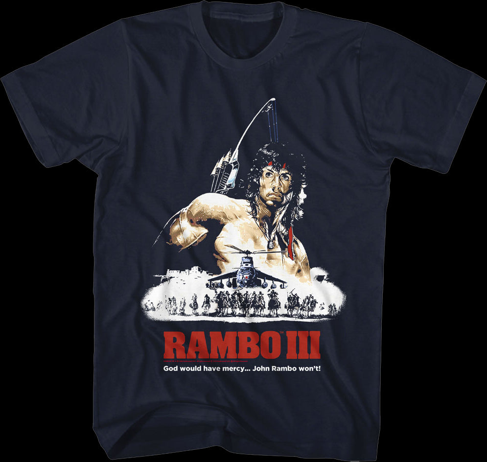 Illustrated Poster Rambo III T-Shirt