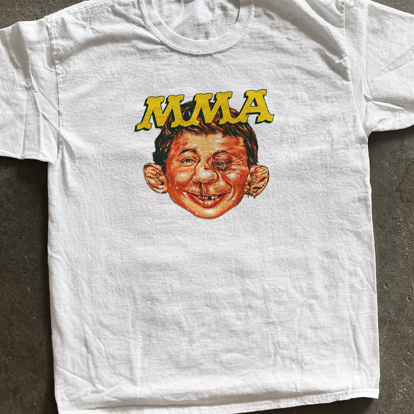MAD 'MMA' MAGAZINE VINTAGE WHITE T-SHIRT