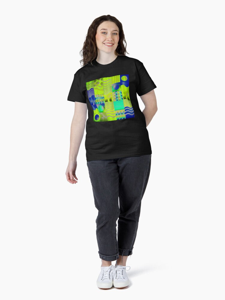 Abstract Neon Graphic Tee Classic T-Shirt