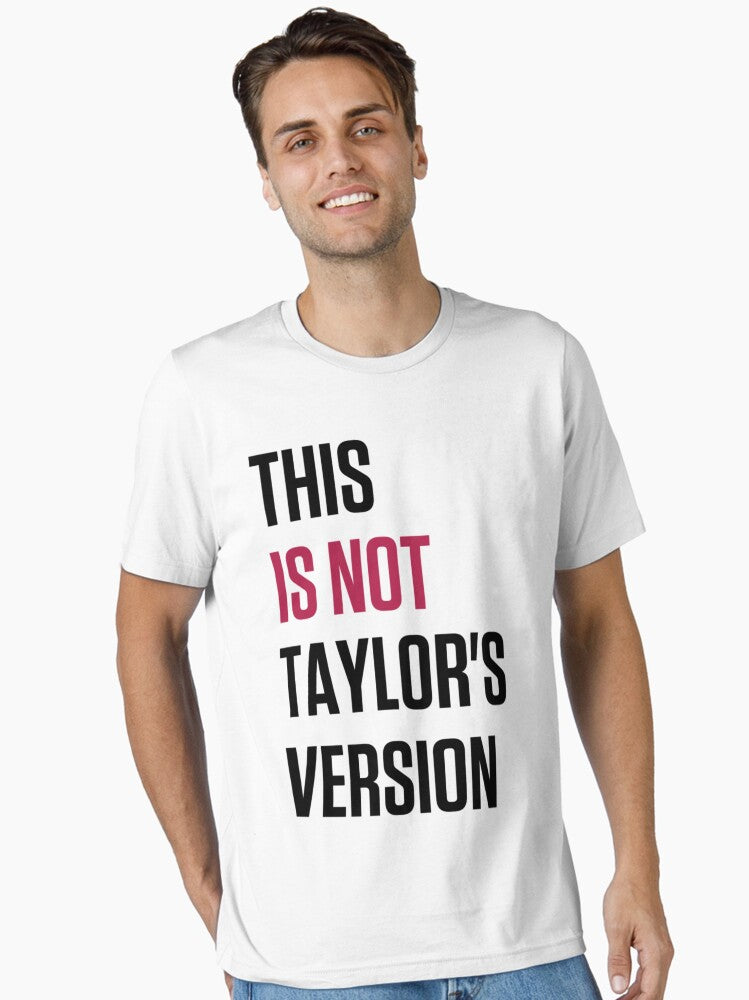 THIS IS NOT TAYLOR’S VERSION TAYLOR SWIFT ERAS TOUR EUROPE LEG RED T-SHIRT Essential T-Shirt