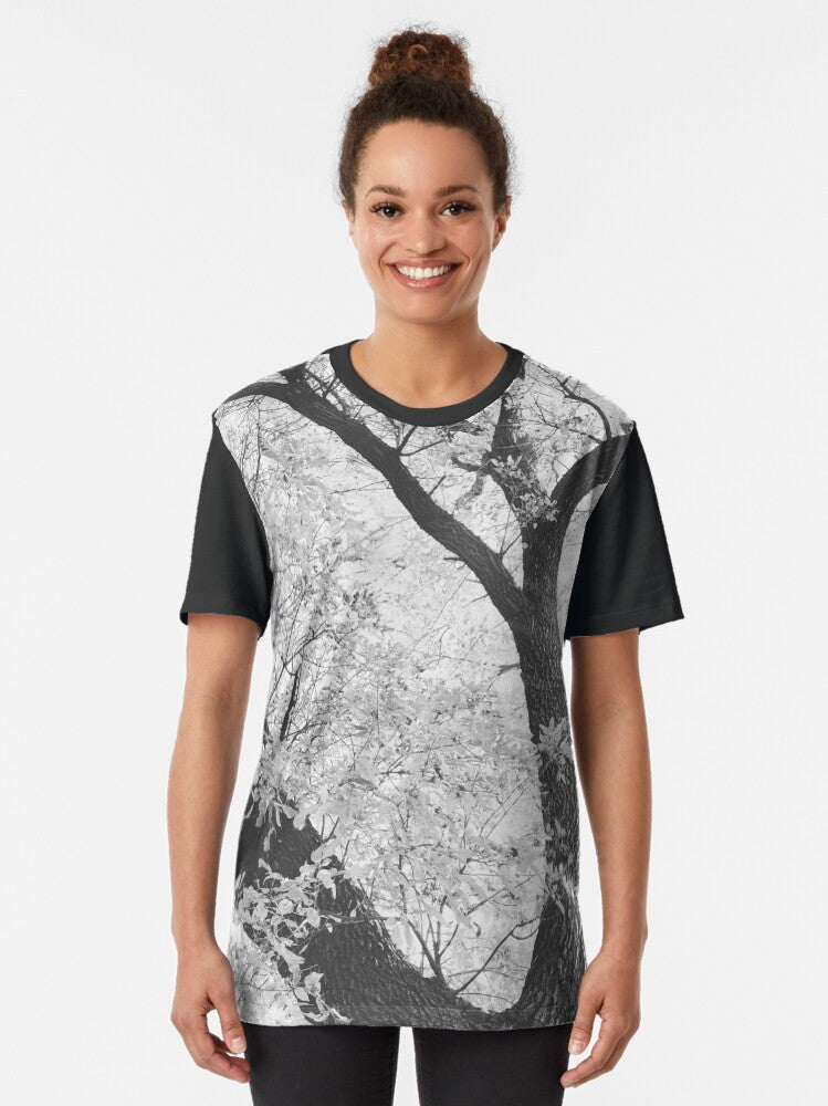 Expansion of Spirits- Black and White Graphic T-Shirt