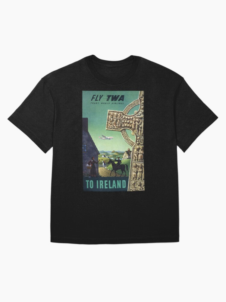 To Ireland vintage travel poster Oversized T-Shirt