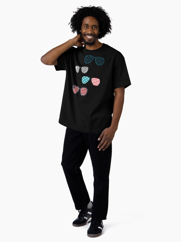 us american flag Oversized T-Shirt