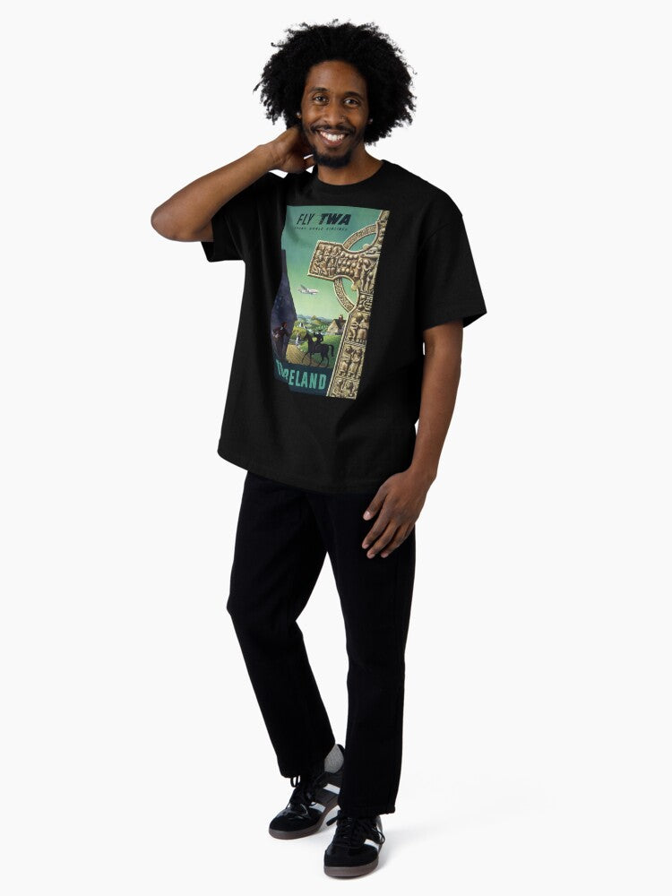 To Ireland vintage travel poster Oversized T-Shirt