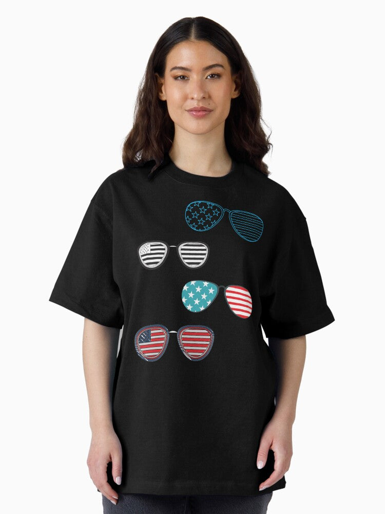 us american flag Oversized T-Shirt