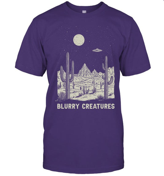 2025 Blurry Creatures Desert Nights UFO Hot T Shirt