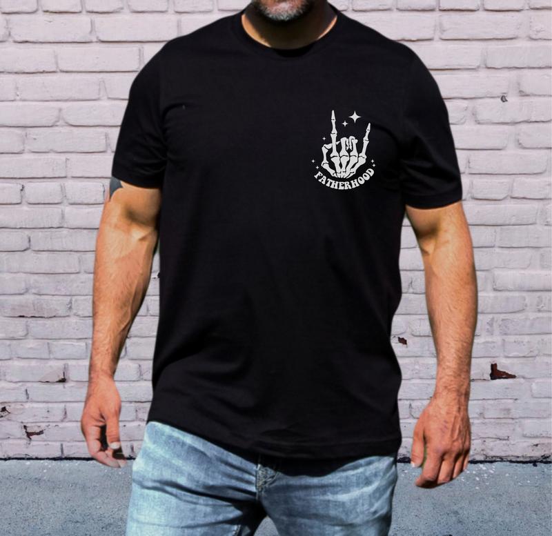 Fatherhood T-shirt Gift For Dad Father's Day Present Some Days We Rock It TK43GN
