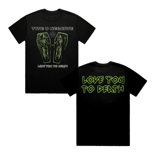 Type O Negative Merch Love You To Death Coffin T-Shirt Dad Gifts For Father's Day 2025