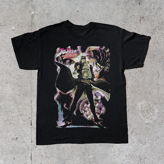 '12 JOJO‚ÄôS BIZARRE ADVENTURE BLACK T-SHIRT