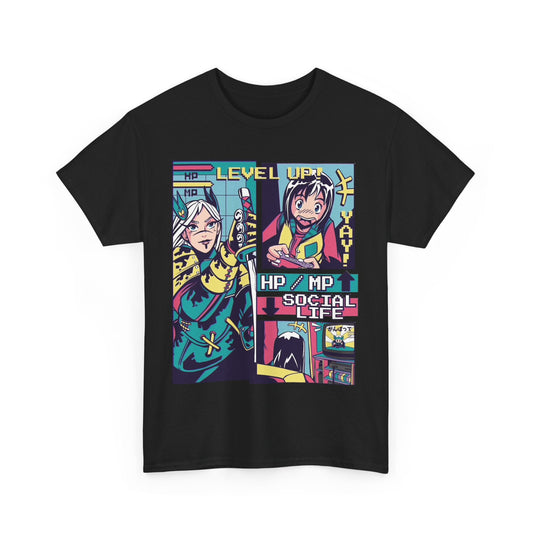 Gaming X Anime Shirt Comic Style Anime Graphic Tee