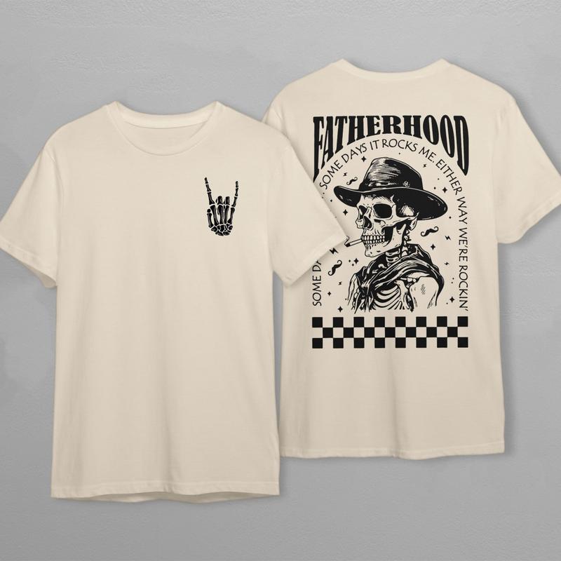 Fatherhood Sometimes I Rock It Sometimes It Rocks Me Shirt, Papa Shirt, Dad Shirt, Rocker Dad Gifts, Fathers Day Gift