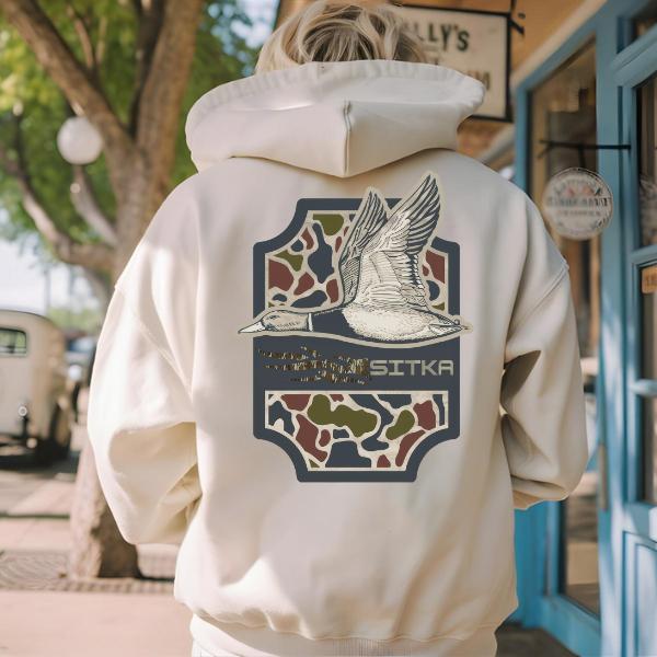 #Sitka Hoodie â€“ Sitka Hunting Duck 2-Sided Full Color Design â€“ Unisex Hoodie for Men & Women â€“ Perfect for Outdoor Adventures & Hunting Enthusiasts â€“ Team BDK - FREESHIP