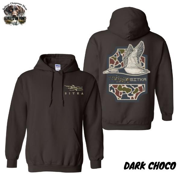 #Sitka Hoodie â€“ Sitka Hunting Duck 2-Sided Full Color Design â€“ Unisex Hoodie for Men & Women â€“ Perfect for Outdoor Adventures & Hunting Enthusiasts â€“ Team BDK - FREESHIP